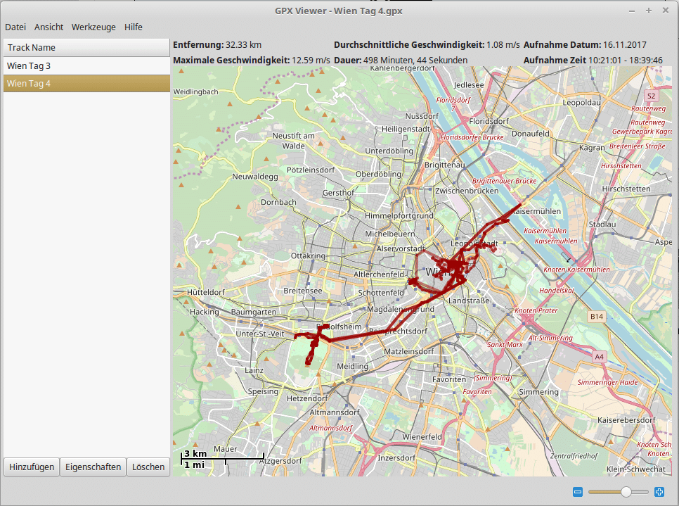 Routen mit GPX-Viewer visualisieren